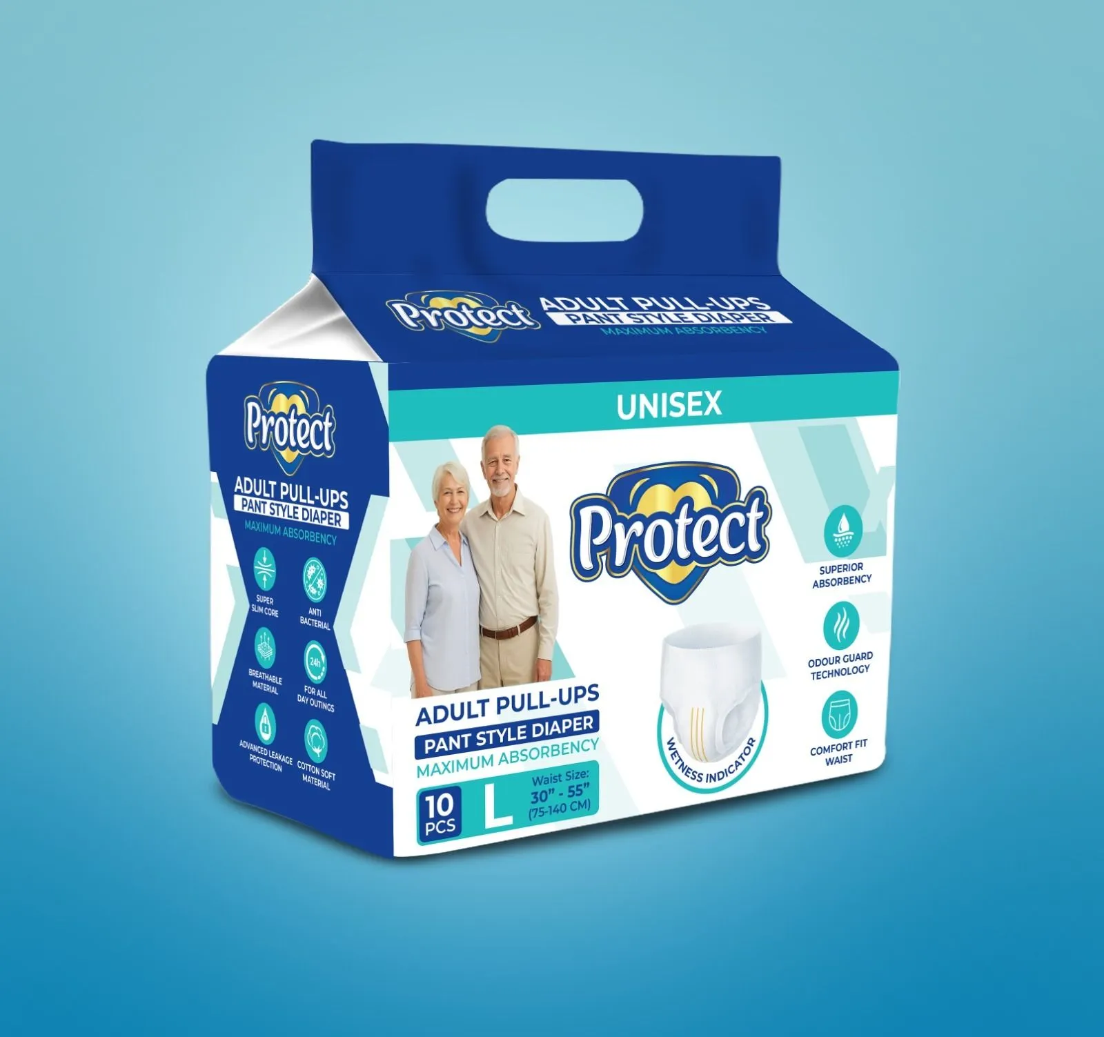 Protect Adults Pant Style Diaper (L)