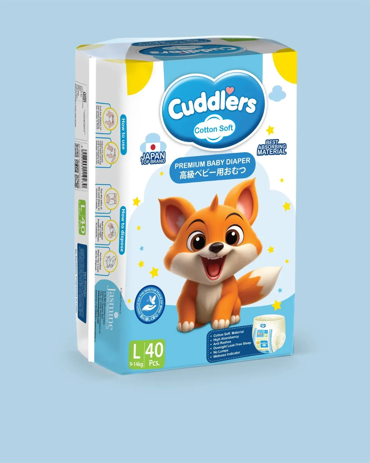 Cuddlers Cotton Soft (L)-40pcs