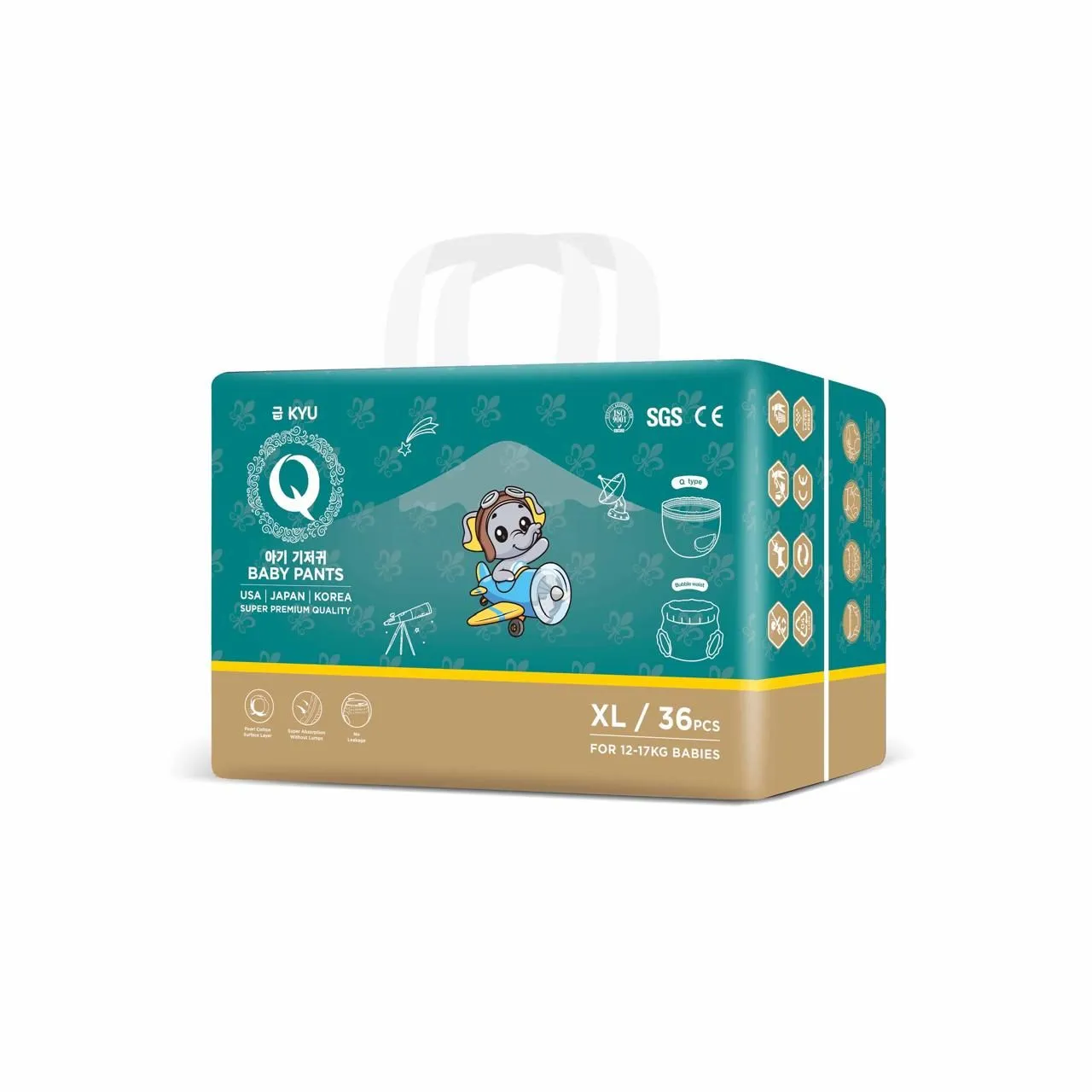KYU Super Premium Diapers (XL)