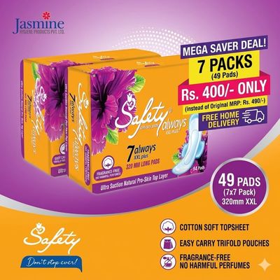 7 Packet Of Safety Always XXL Plus(7Pcs)