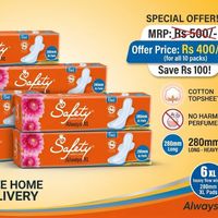 10 Pack Of Always XL Orange/Yellow (6Pcs) - Jasmine Hygiene