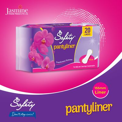 5 Packets Of Safety Panty Liner 155mm (20pcs/pack)