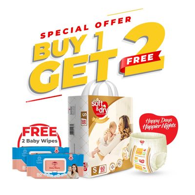 Soft and Dry Eco-Pack-S-60pcs