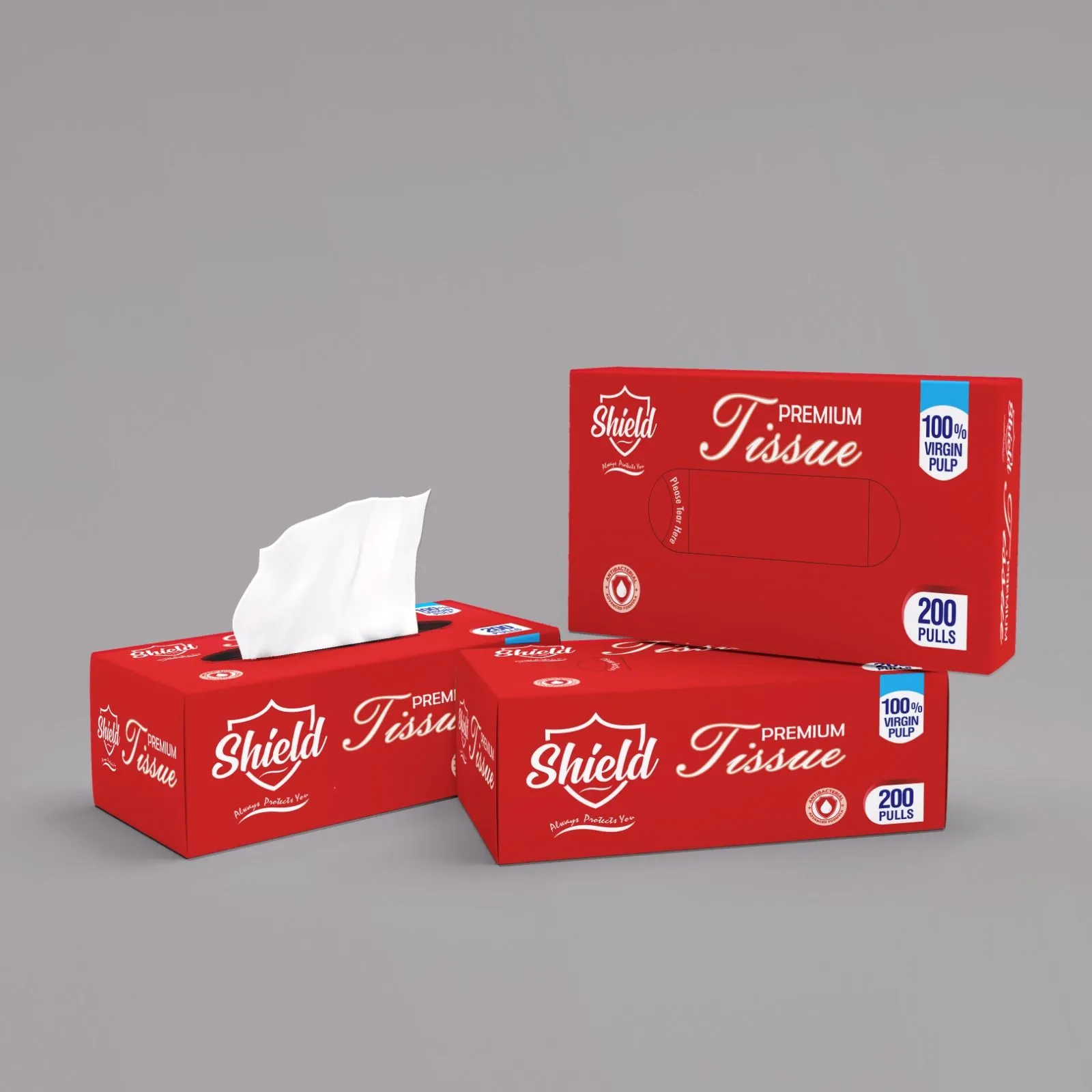 Shield Box-Tissue 200 sheet